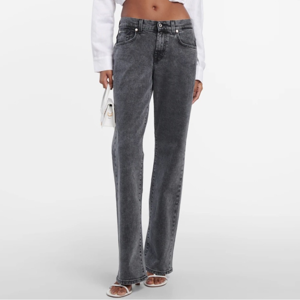 7 For All Mankind Straight Leg Women’s Jeans in Gray